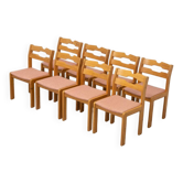 Set of 8 Danish Razorblade Dining Chairs by Korup 1960s