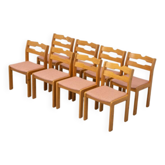 Set of 8 Danish Razorblade Dining Chairs by Korup 1960s
