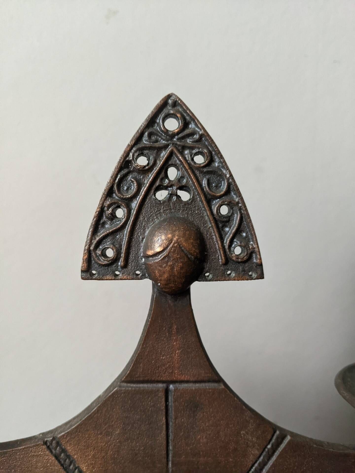 Vintage stylised woman candlestick Soviet production