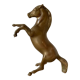 Brass horse