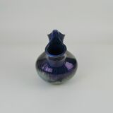 Rambervillers S.A.P.C. flamed sandstone vase with metallic reflections