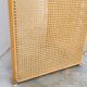 Vintage wicker claustra screen - 1950s