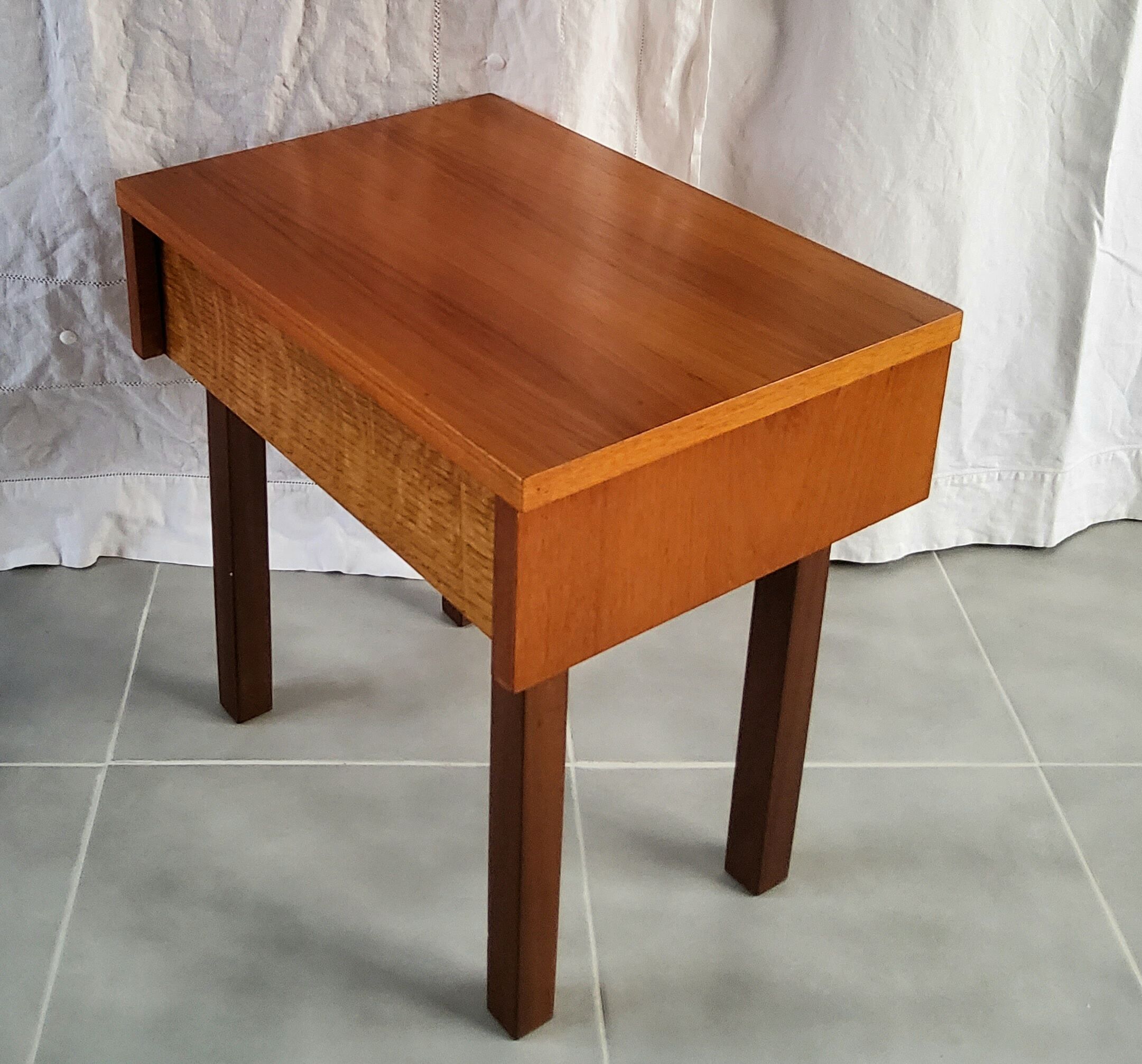 Teak bedside