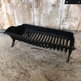 Old Vintage Black Cast Iron Fireplace