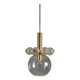 Mid-Century Brass Chandelier with Glass Globes, 1960s