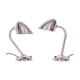 Art Deco Table Lamps in Chrome & Aluminium attributed to Franta Anyz for Napako, Czech, 1930s, Set of 2