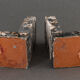Art Deco bookends in silver regulation panther decoration 1930