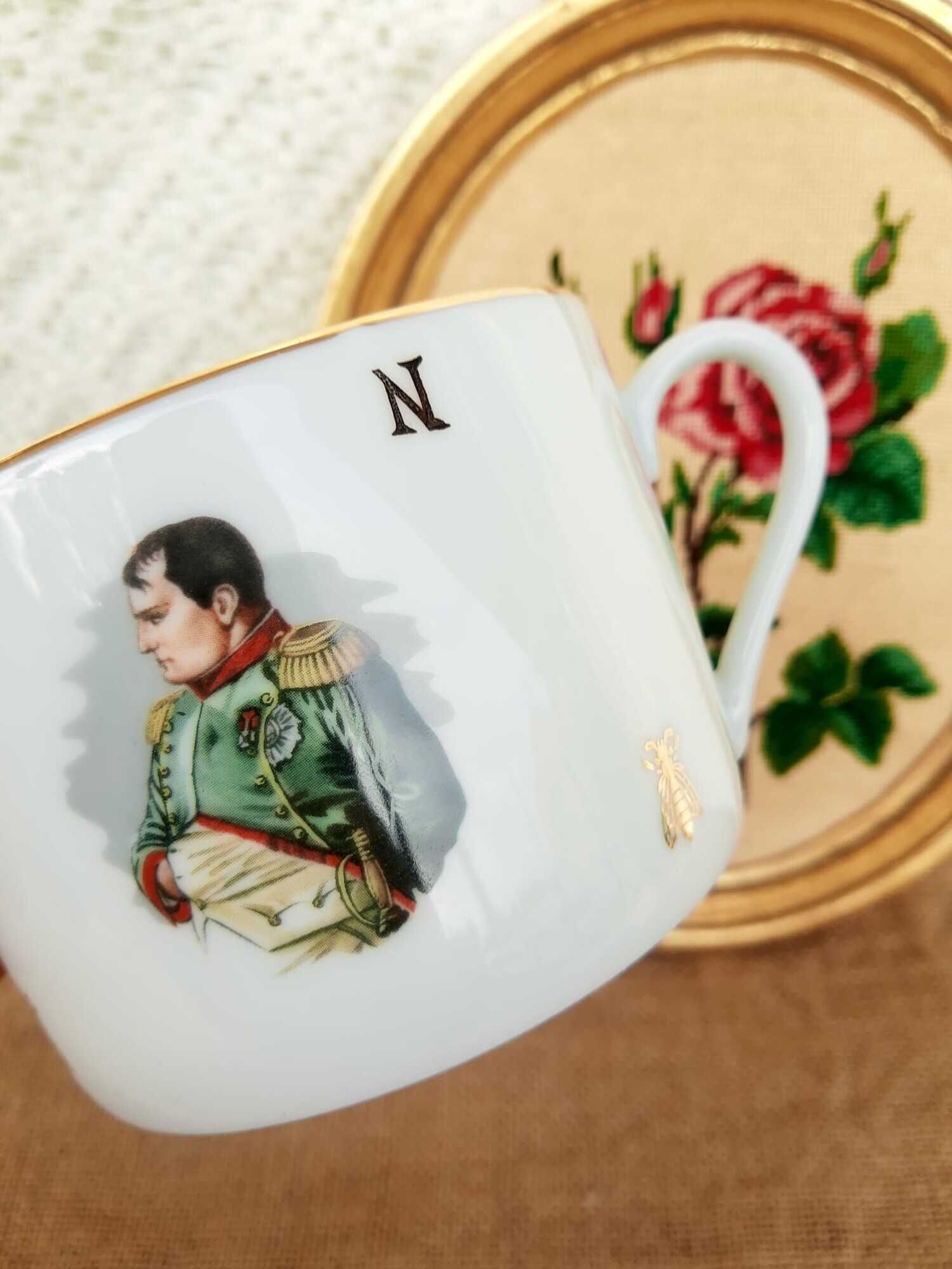 Napoleon and Josephine porcelain cup France