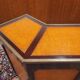 English Chesterfield mahogany bar fully upholstered in leather