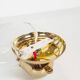 1970s wall lamp in brass and Murano glass by Kaiser Leuchten