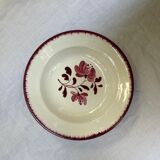 Set of 11 plates (5 large and 6 small) in earthenware of Salins collection "Jeanine"