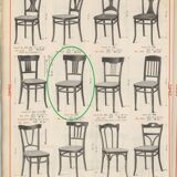 Set of 4 Thonet dining room chairs circa 1905