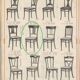 Set of 4 Thonet dining room chairs circa 1905