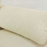 Maralunga 3-seat Sofa with Footrest in offwhite by Vico Magistretti for Cassina, Italy