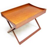 Danish Folding Campaign Side Table by Torsten Johansson for Bo-Ex