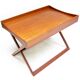 Danish Folding Campaign Side Table by Torsten Johansson for Bo-Ex