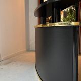 Ensemble bar, tabourets, et meuble des années 80