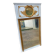 Trumeau mirror with oval decoration and wooden pediment 1920