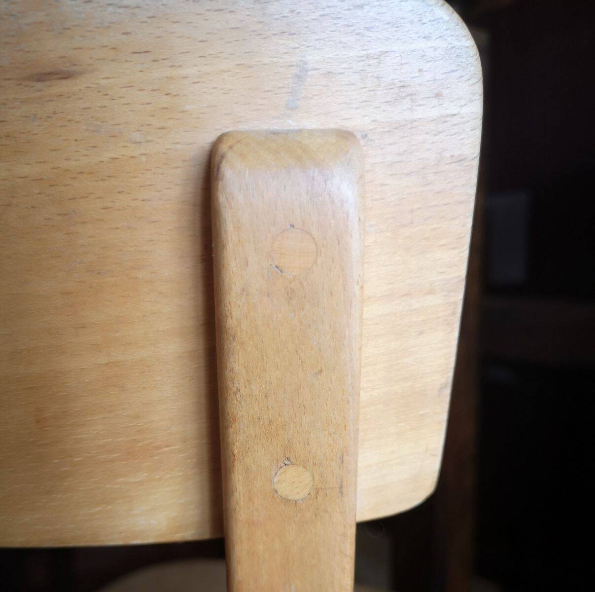 Horgen Glarus bistro chair, signed and made in Switzerland - 1950s