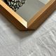 Large oak Mid-century mirror