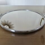 Chrome-plated brass mirror tray, 1950s