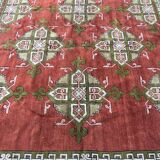 Tapis ancien turc décoratif fait main 190x210 cm