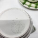 Moulin des Loups Orchies coffee set with French green tablecloth (25p)