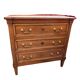 Chest of drawers louis XVI style, early twentieth in solid walnut