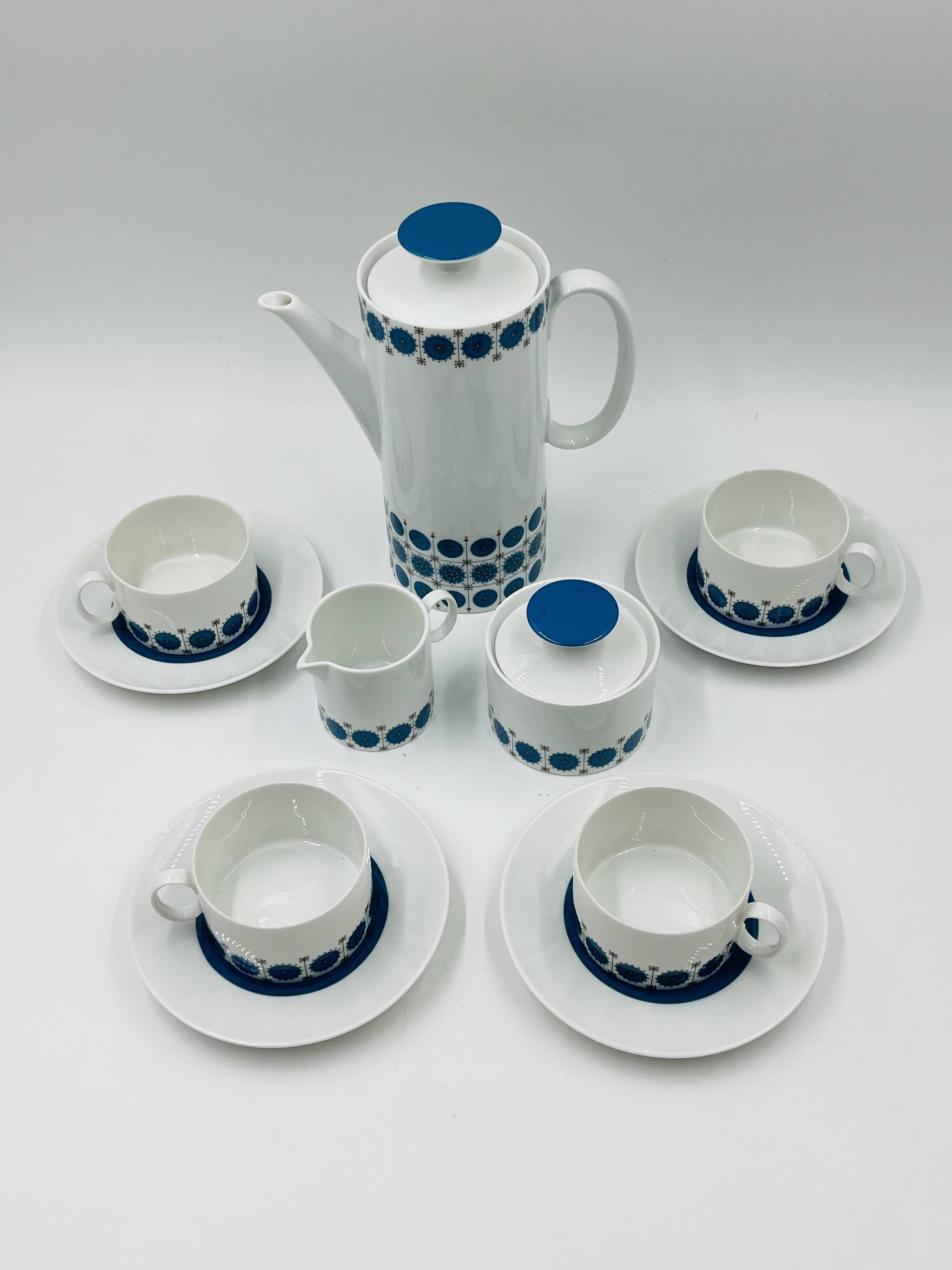 Service Café Porcelaine Thomas Germany Medaillon 70s