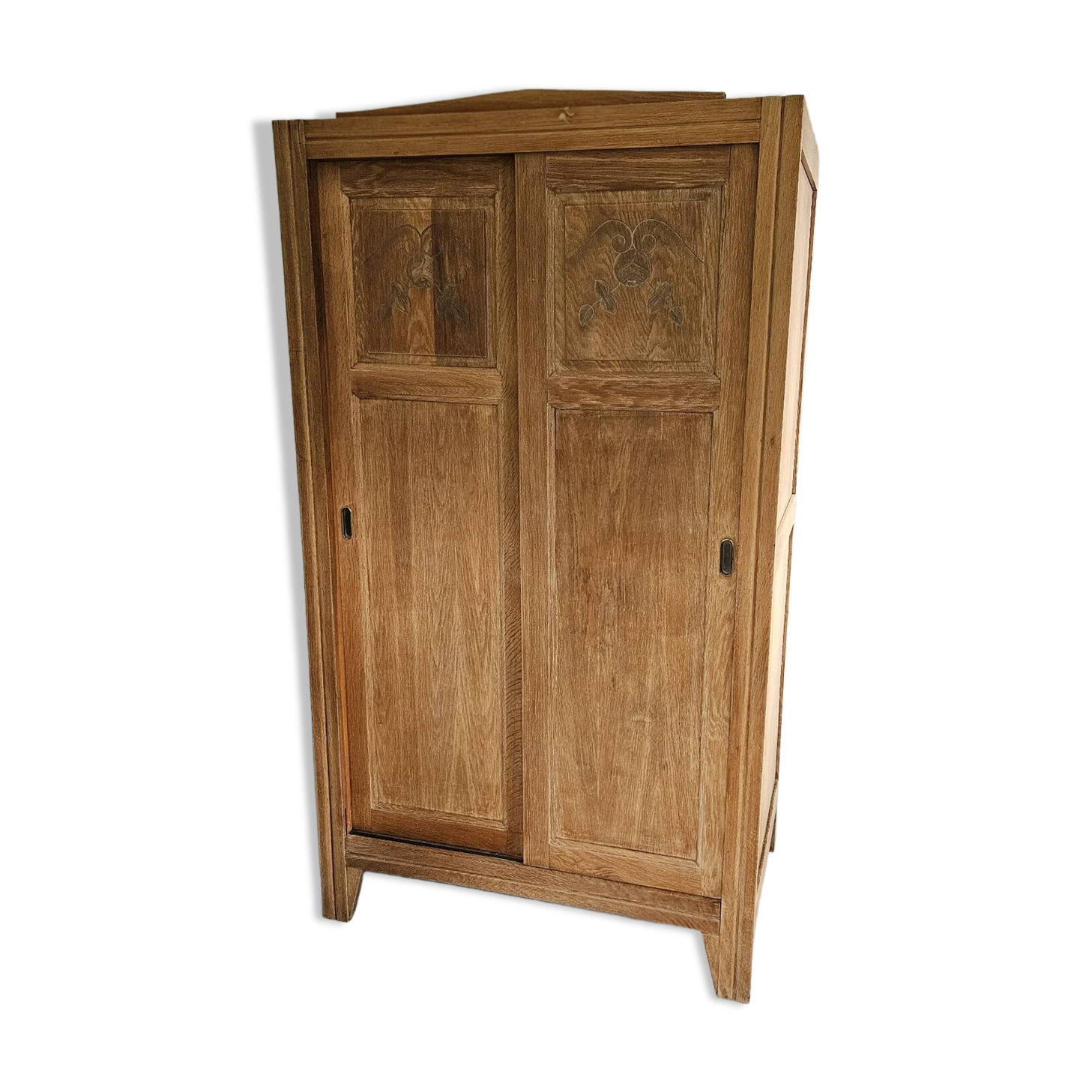 Wardrobe, Parisian sliding door vintage Art Deco wardrobe