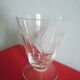 Lot 4 glasses aperitif crystal chiseled conical shape