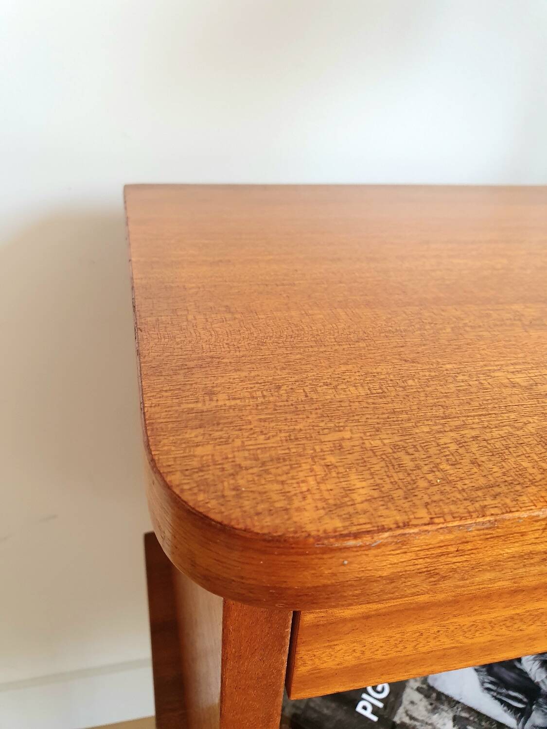 Vintage teak bedside table