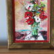 Huile sur toile bouquet de fleur