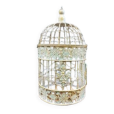 Petite cage à oiseaux ronde classique en fer forgé
