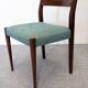 Set of 4 Scandinavian teak chairs, Denmark circa 1960.