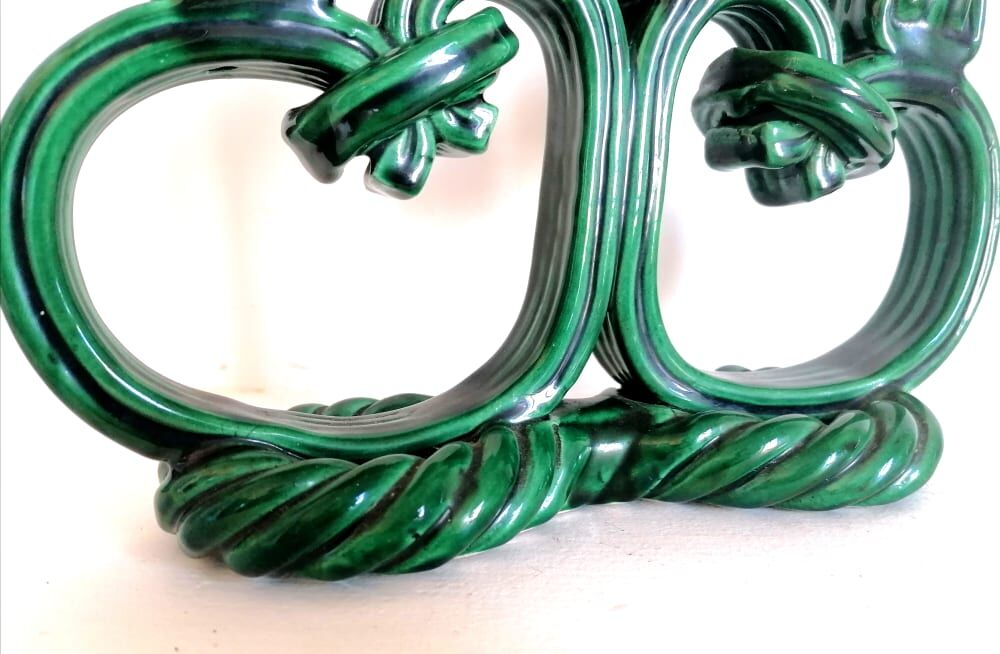 Candle holder slurry style Vallauris, 1950