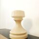 Beige chess glass table lamp by Ivan Jakes, 1960s