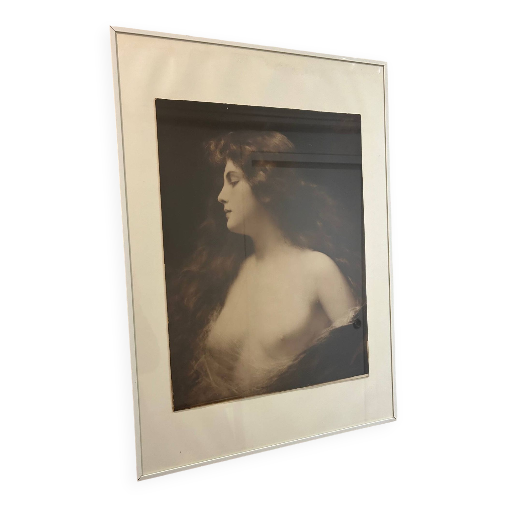 portrait of a woman, 19th century photo A. Piot