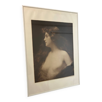 portrait of a woman, 19th century photo A. Piot