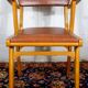 Fauteuil bridge hêtre & skaï, vers 1960