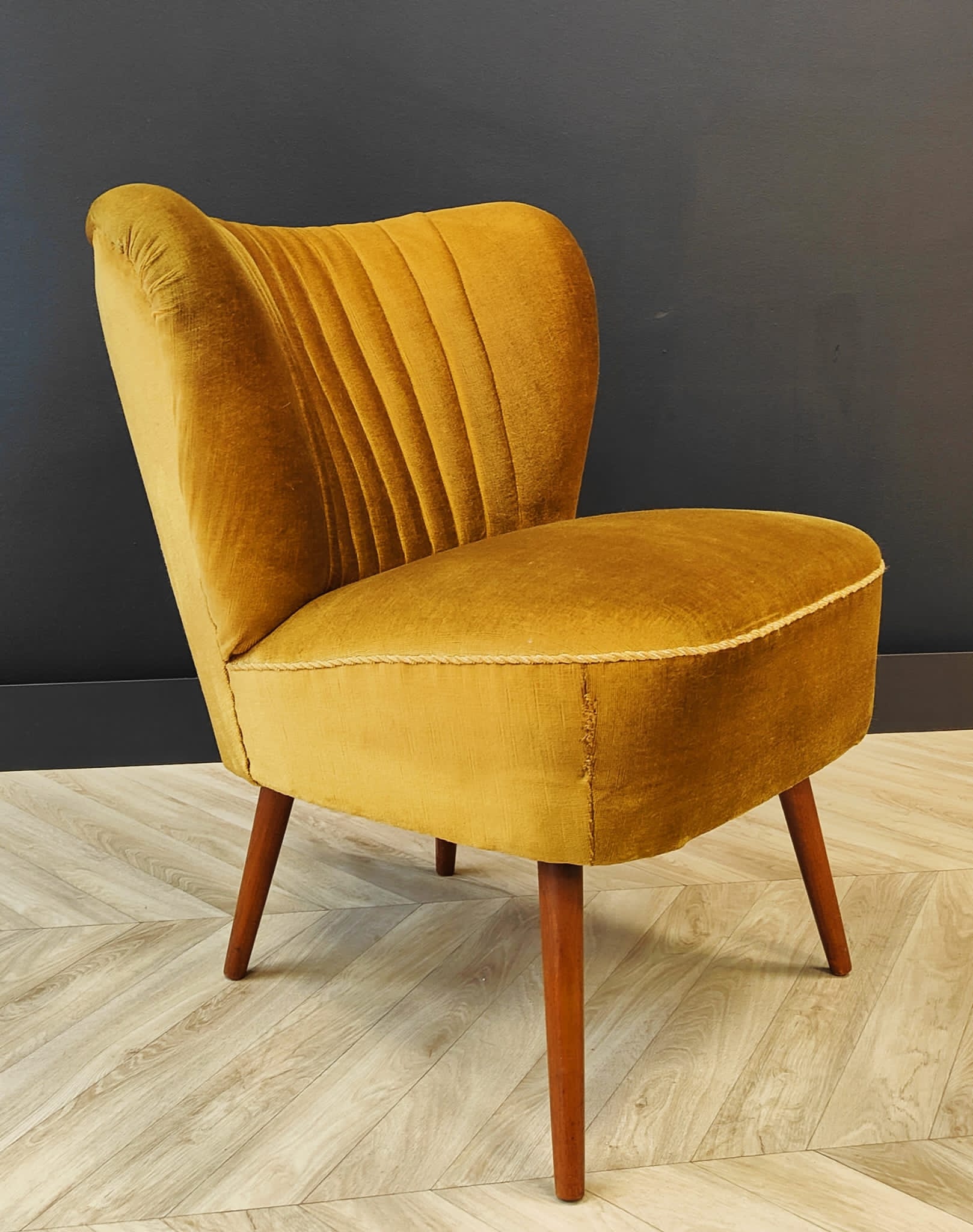 Mid century cocktail chair vintage