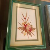 5 herbariums, framed floral arrangement