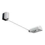 Classic white wall lamp Daphinette Italian vintage by Tommaso Cimini for Lumina, 1980s.