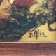 Painting on / under glass depicting Rocamadour