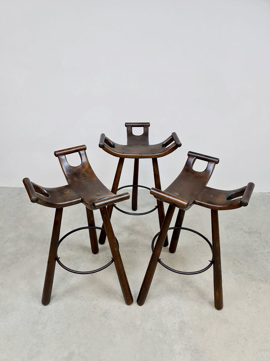 Vintage Spanish barstools 'Brutalism'