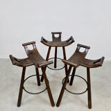 Vintage Spanish barstools 'Brutalism'