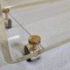 David Lange coffee table on wheels for Roche Bobois in plexiglass from the 1980s