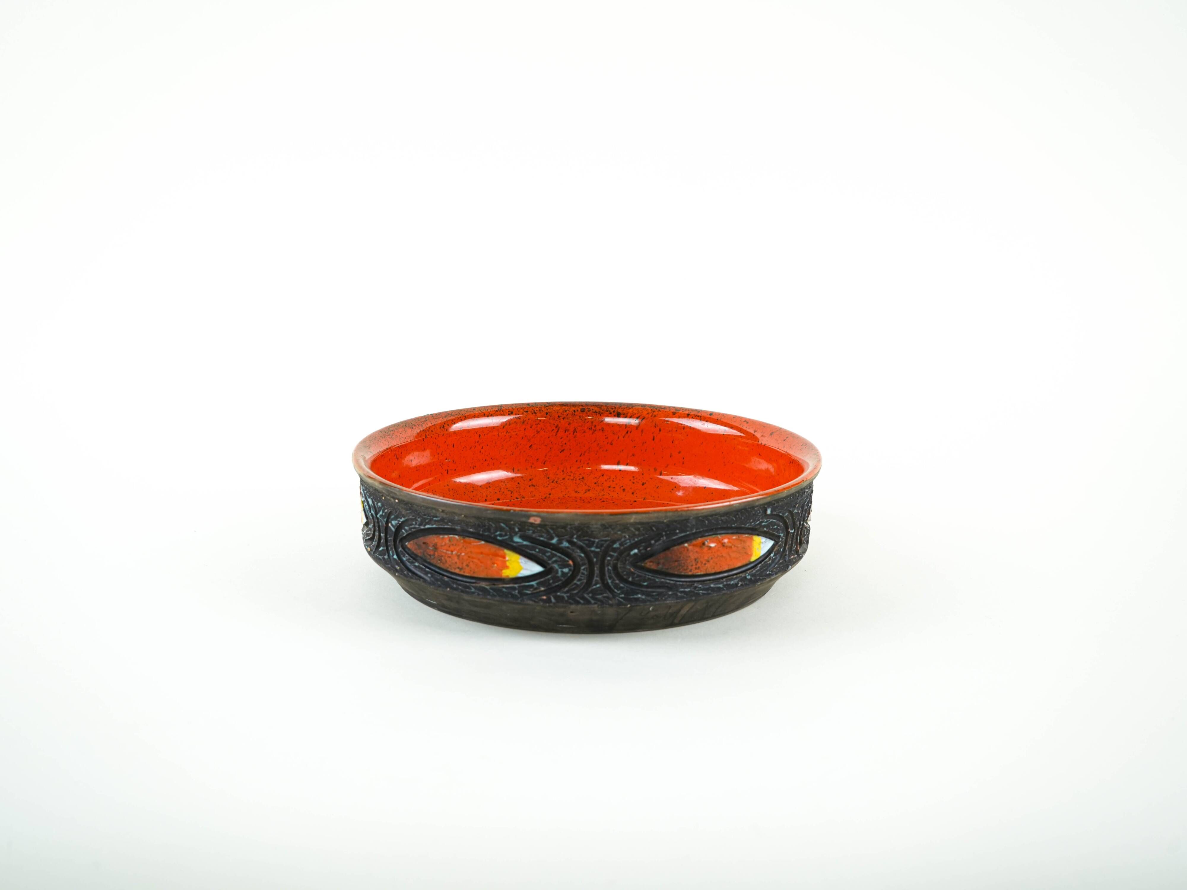 Ceramic bowl, Swedish design, 1970s, made in Sweden