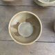Set of 7 brown stoneware bowls from Digoin.