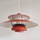 Vintage red PH5 lamp by Poul Henningsen for Louis Poulsen